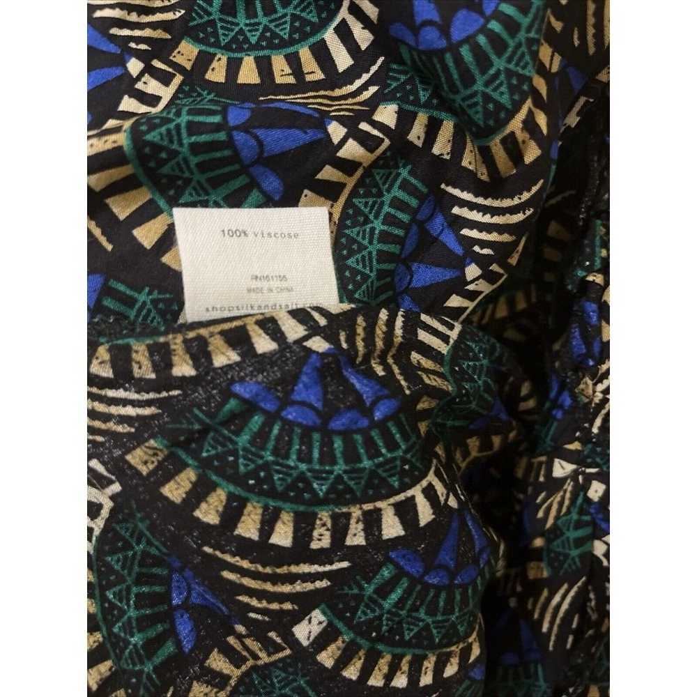 Silk & Salt Journey Maxi Wrap Dress Size L Africa… - image 11