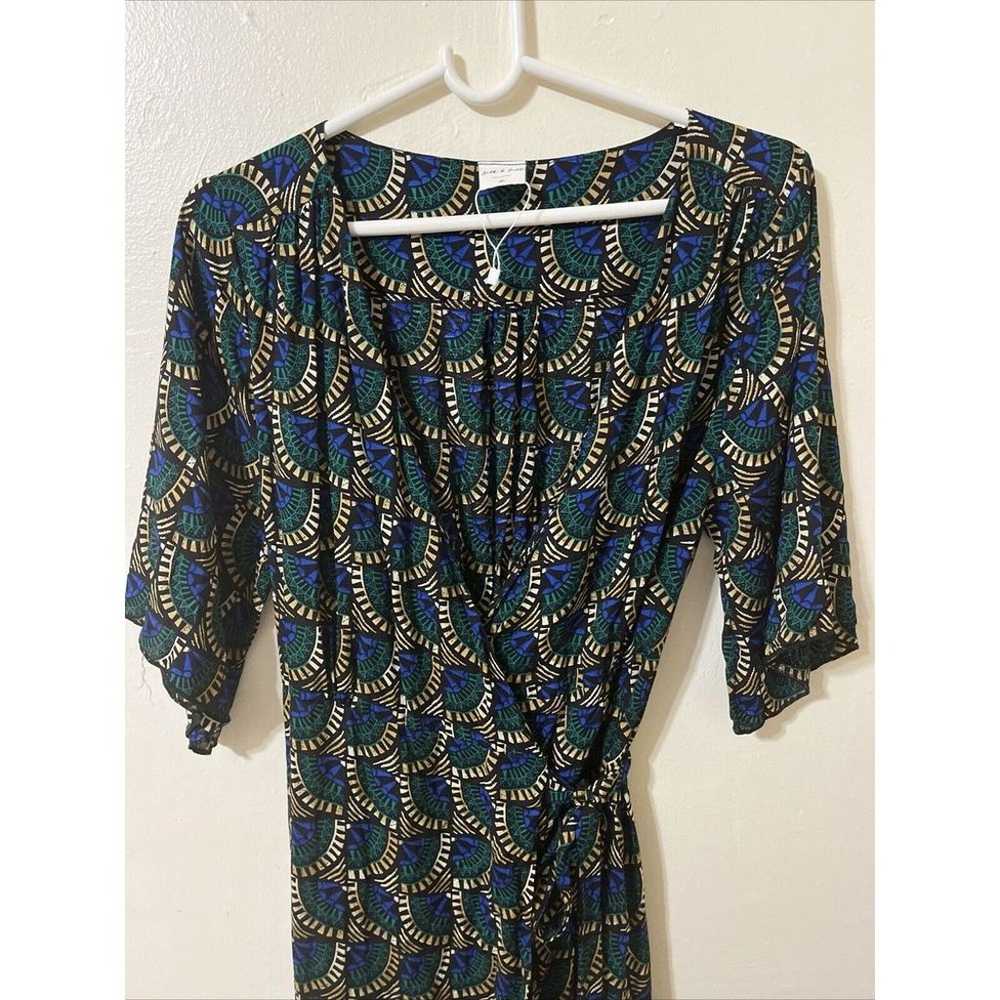 Silk & Salt Journey Maxi Wrap Dress Size L Africa… - image 5