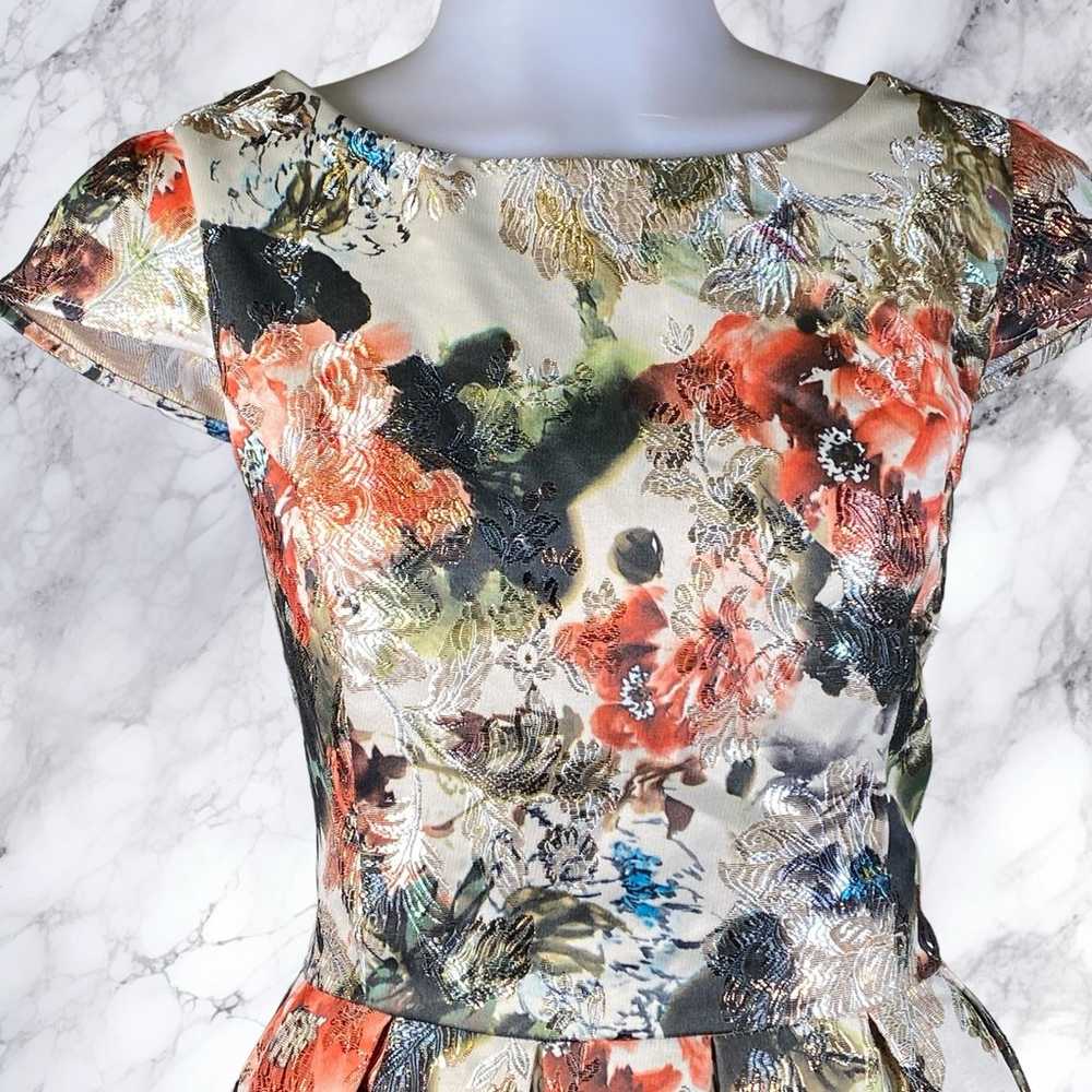 Akira Catch The Bouquet Floral Jacquard Dress - image 6