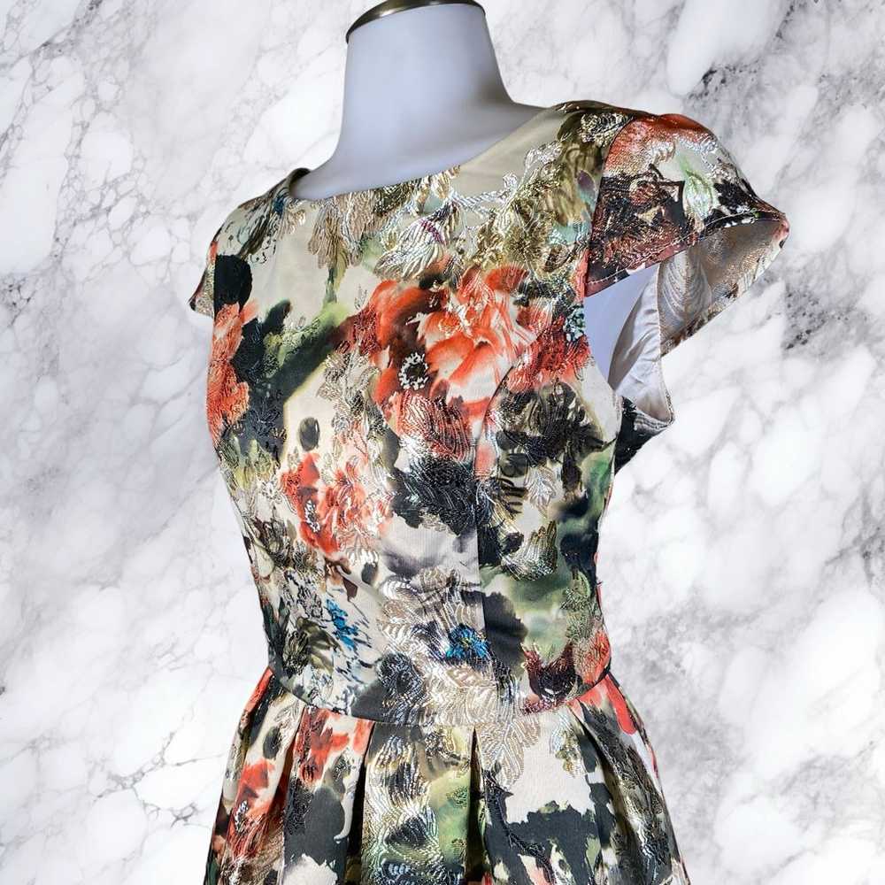 Akira Catch The Bouquet Floral Jacquard Dress - image 7