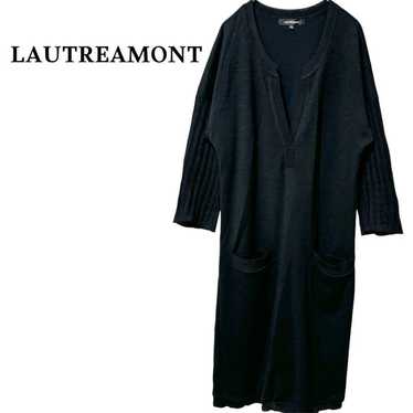 【Lautreamont】Knitted Tunic One-piece Black (Size … - image 1