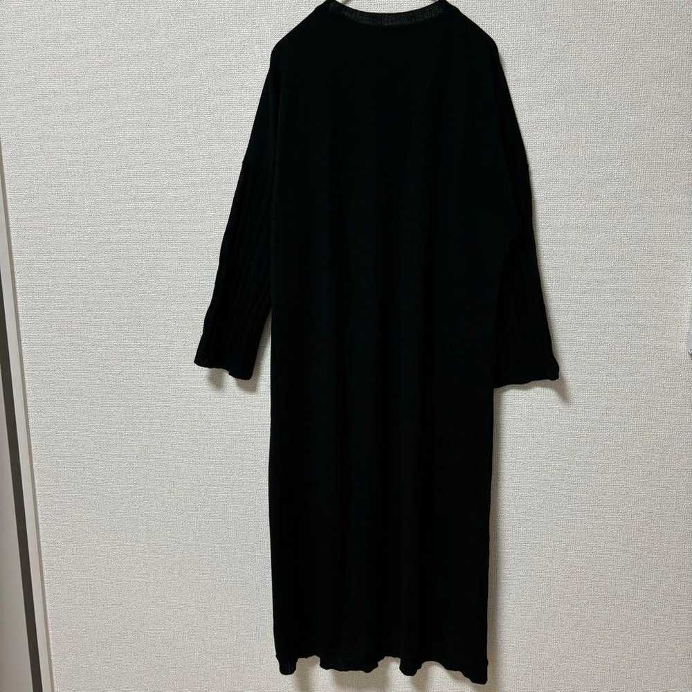 【Lautreamont】Knitted Tunic One-piece Black (Size … - image 5