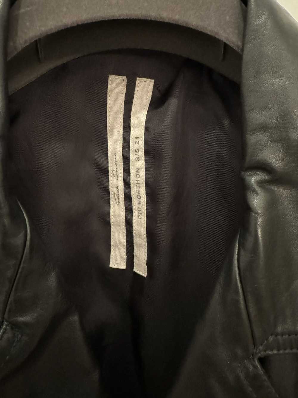 Rick Owens Rick Owens Luke Stooges Leather Jacket - image 3