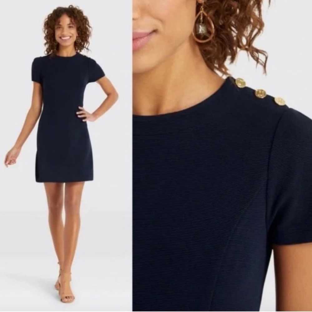 Draper James “Sailor” Navy Dress Size Small - image 1