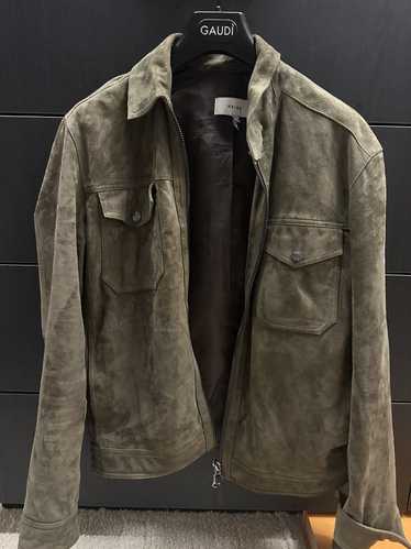 Leather Jacket × Reiss SUEDE Trucker Jacket REISS