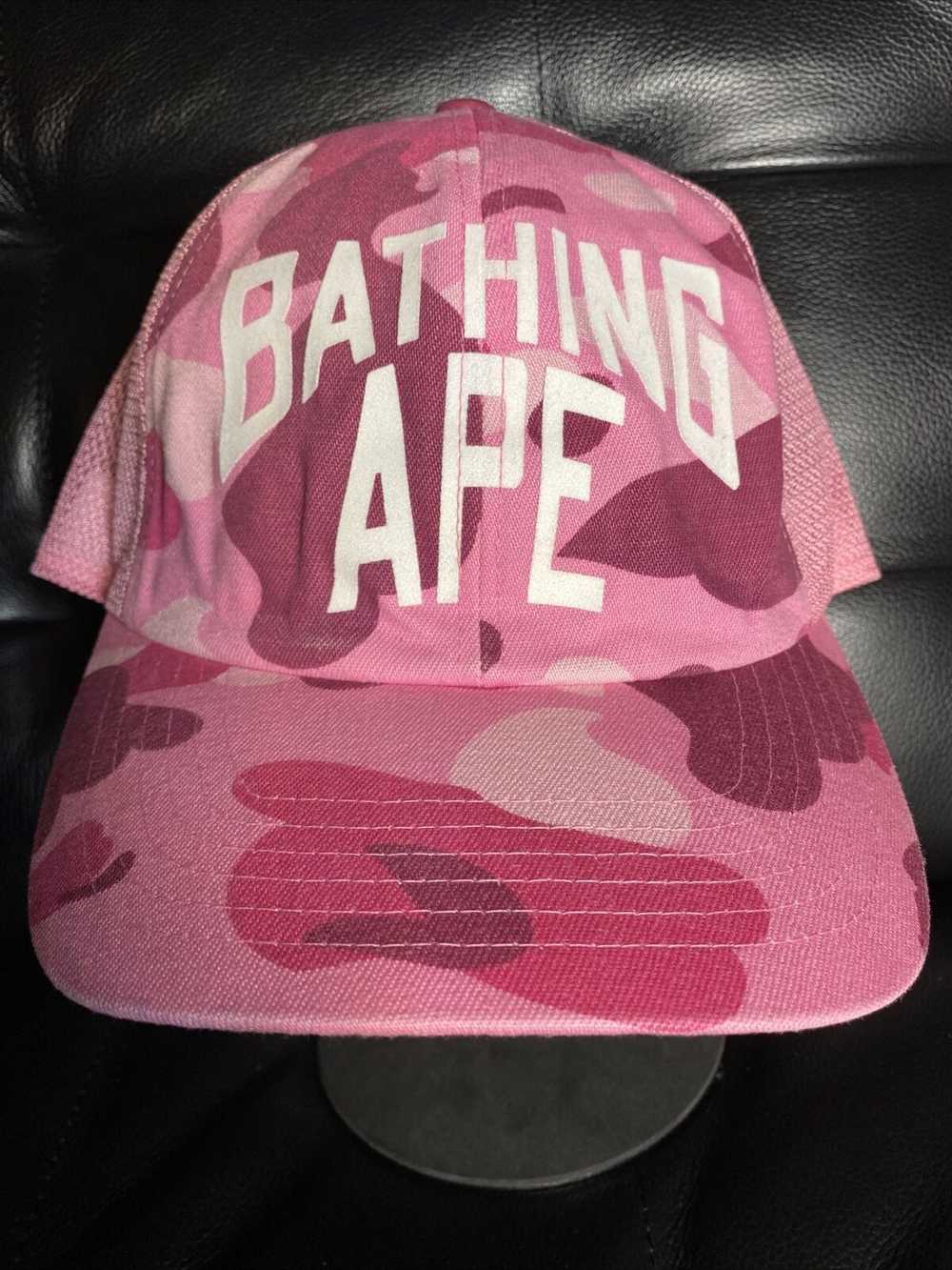 Bape Color Camo NYC Logo Mesh Cap - image 1