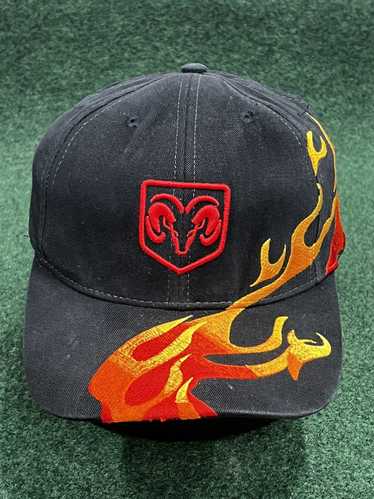 Strapback × Streetwear × Vintage Dodge Ram Flames 