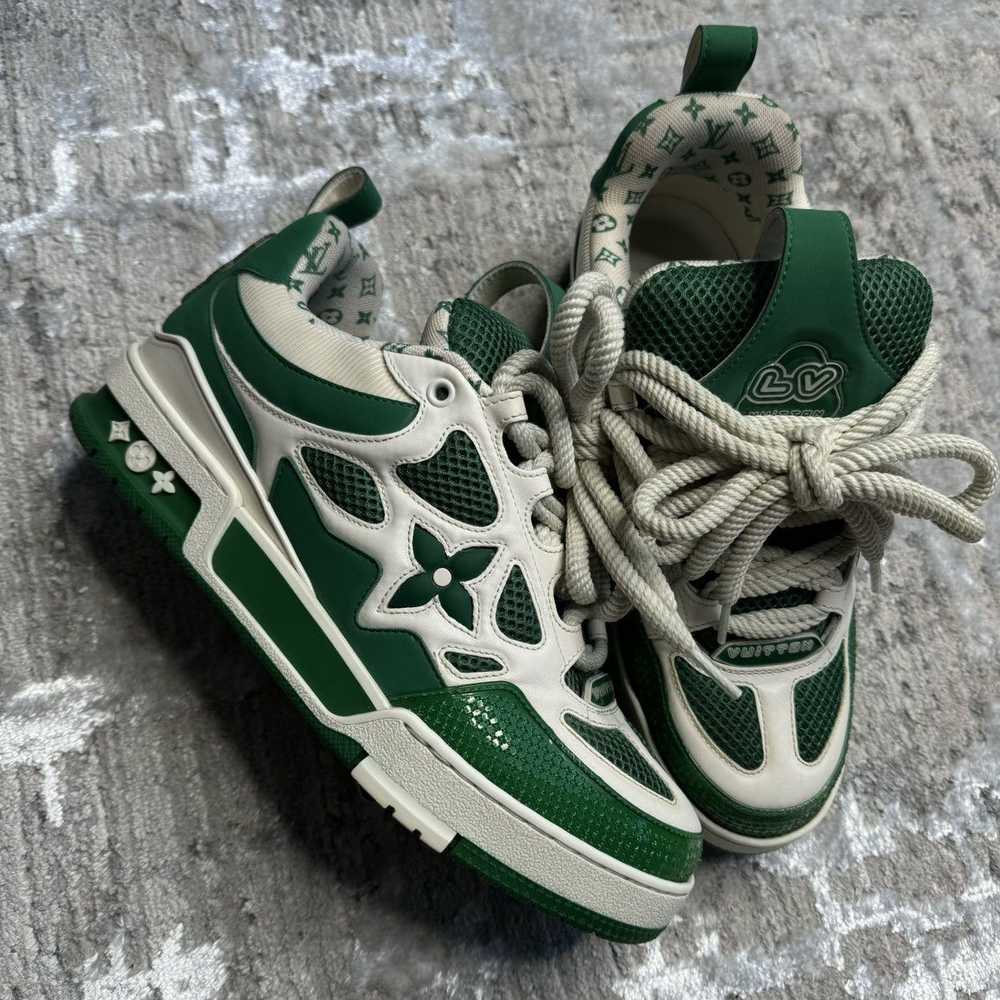 Louis Vuitton Skate trainer sneaker low ‘green wh… - image 4