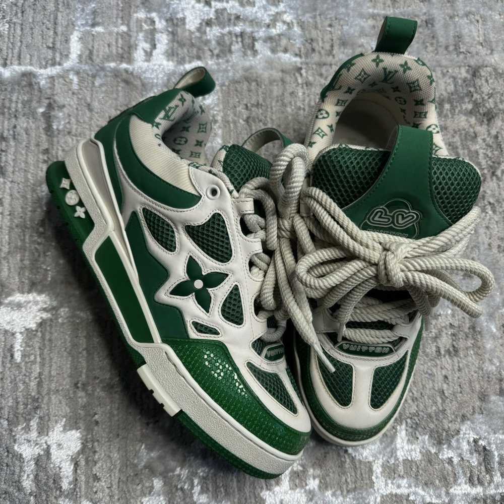 Louis Vuitton Skate trainer sneaker low ‘green wh… - image 5