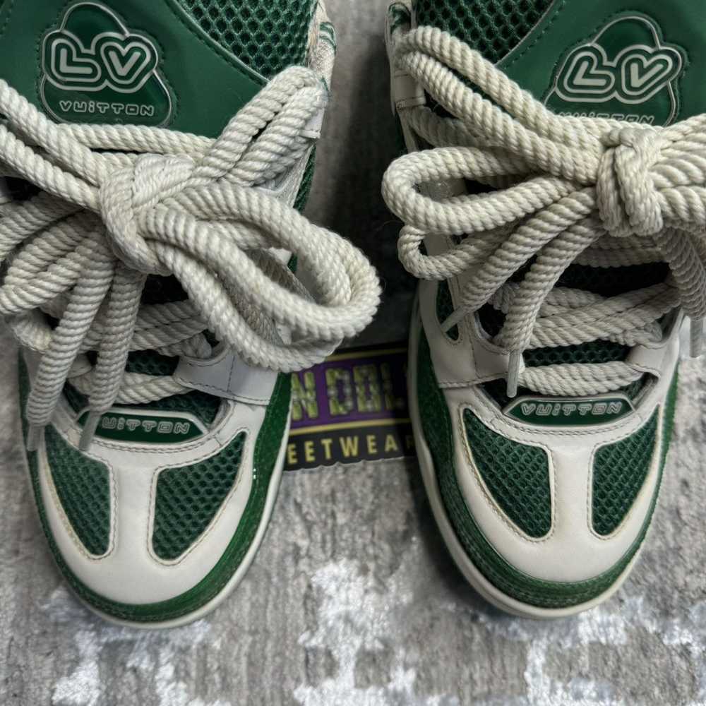 Louis Vuitton Skate trainer sneaker low ‘green wh… - image 8