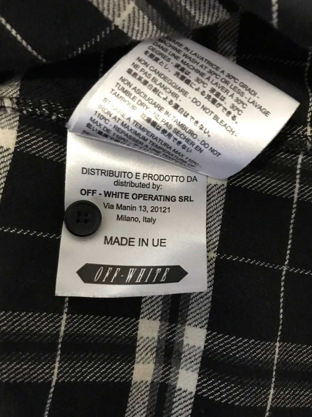 Off-White OFF-WHITE Flannel Check Shirt - image 6