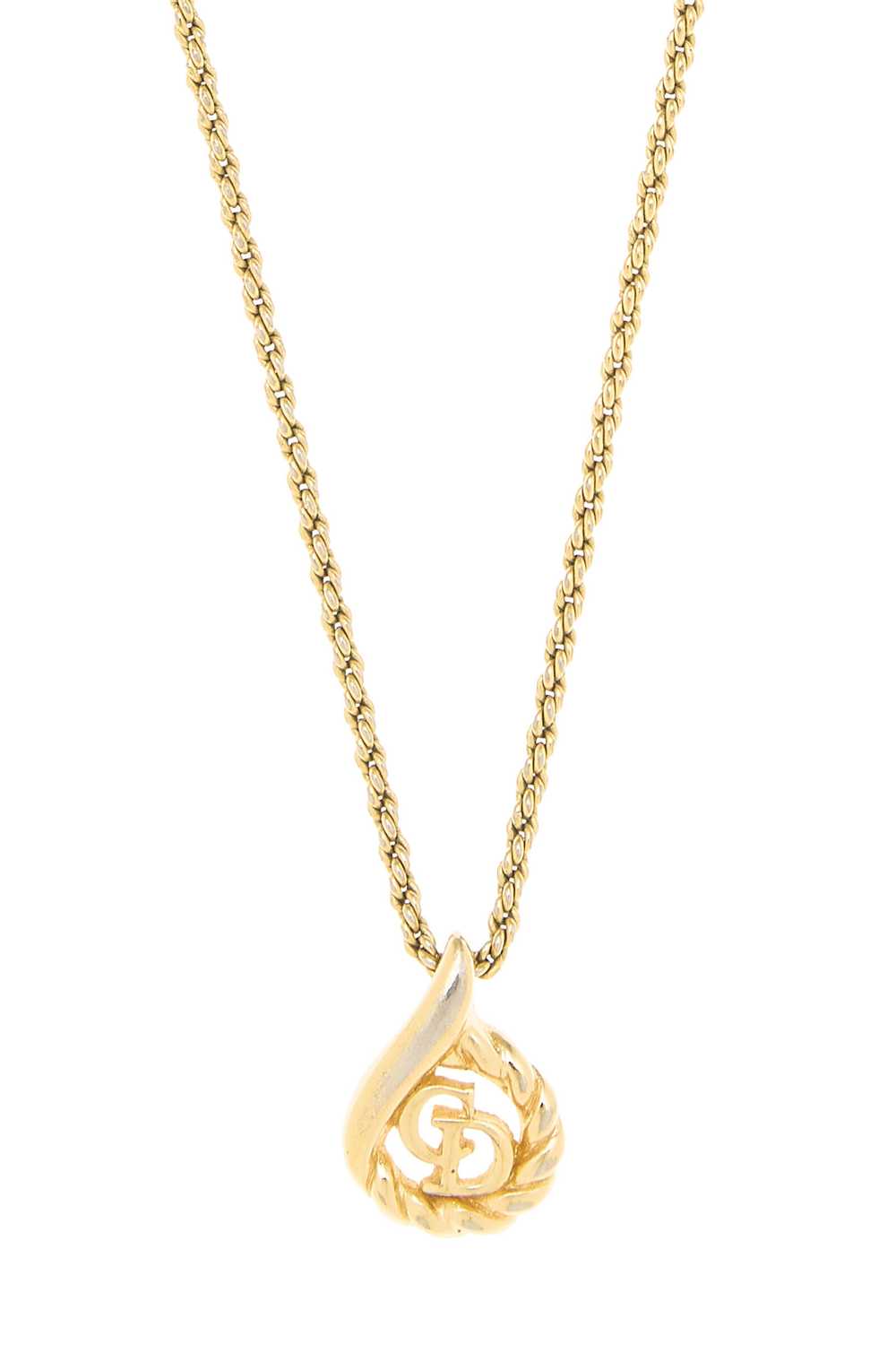 Gold 'CD' Necklace - image 2