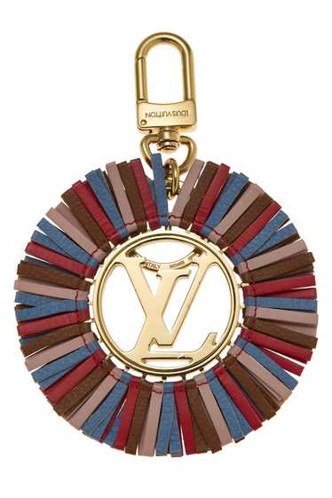 Multicolor Leather Fringe Bag Charm