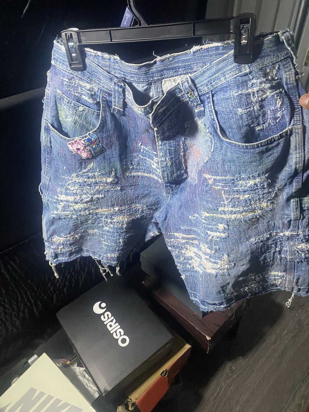 1 Of 1 1 of 1 distressed jorts - image 1