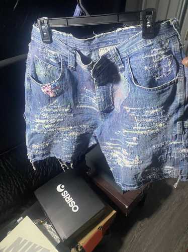 1 Of 1 1 of 1 distressed jorts - image 1