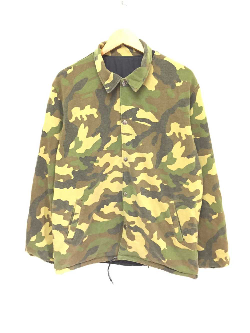 Bape Woodland Camo Reversible Coach Jacket - image 1