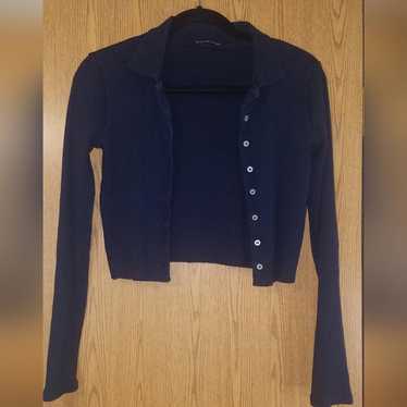 Designer Brandy Melville Cardigan Navy Blue - image 1