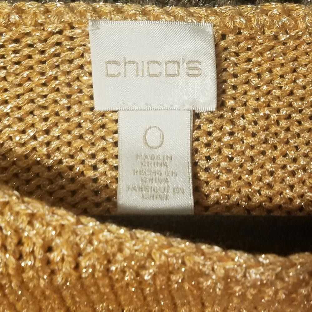 Chicos Chico's Short Sleeve Sweater Size 0 (Small) - image 2