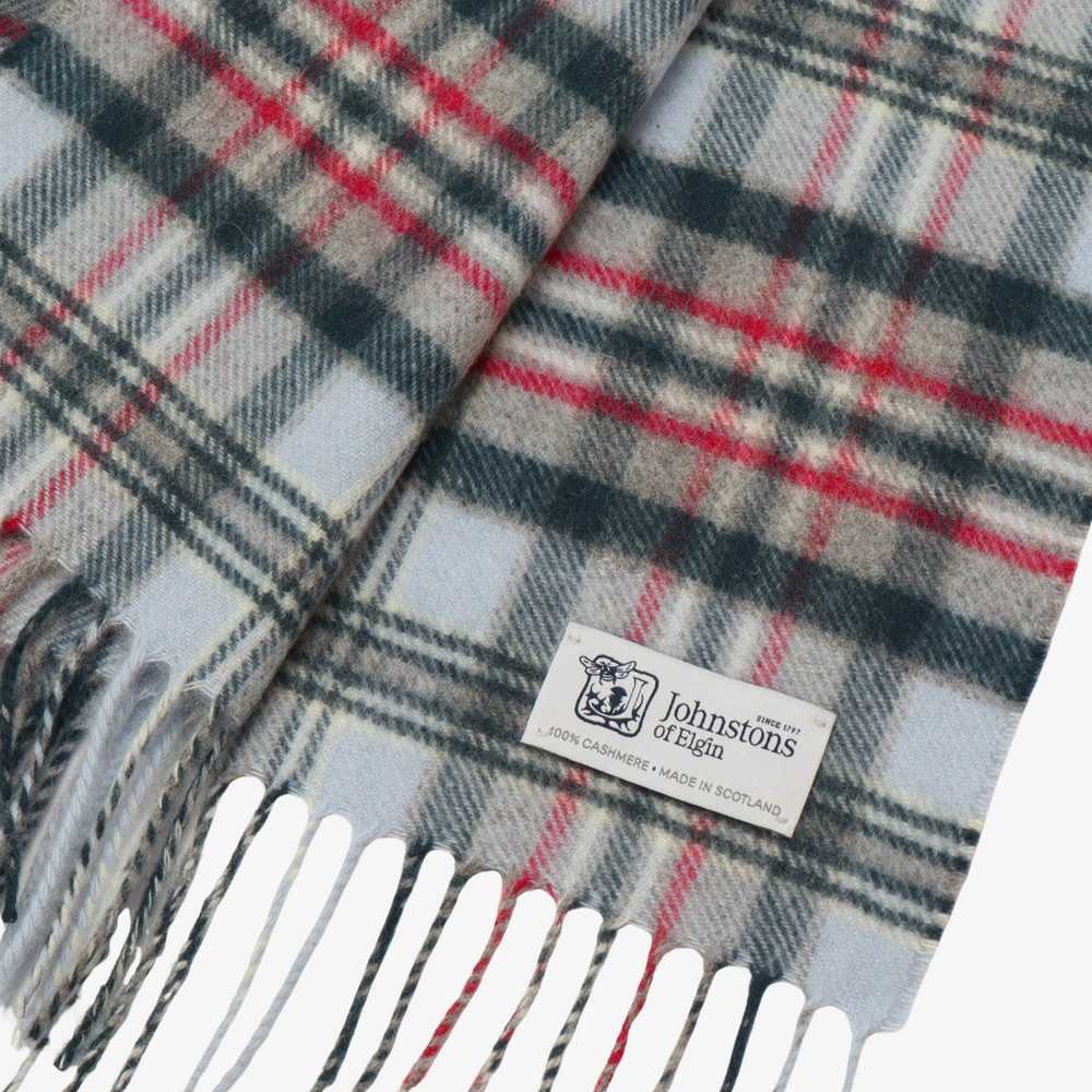 Johnstons of Elgin Cashmere Check Scarf - image 2