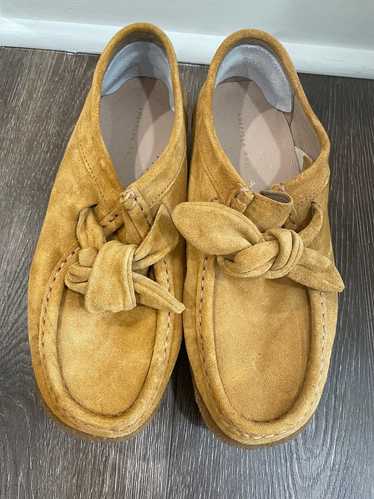 Loeffler Randall Tabitha suede knot chukka boots (