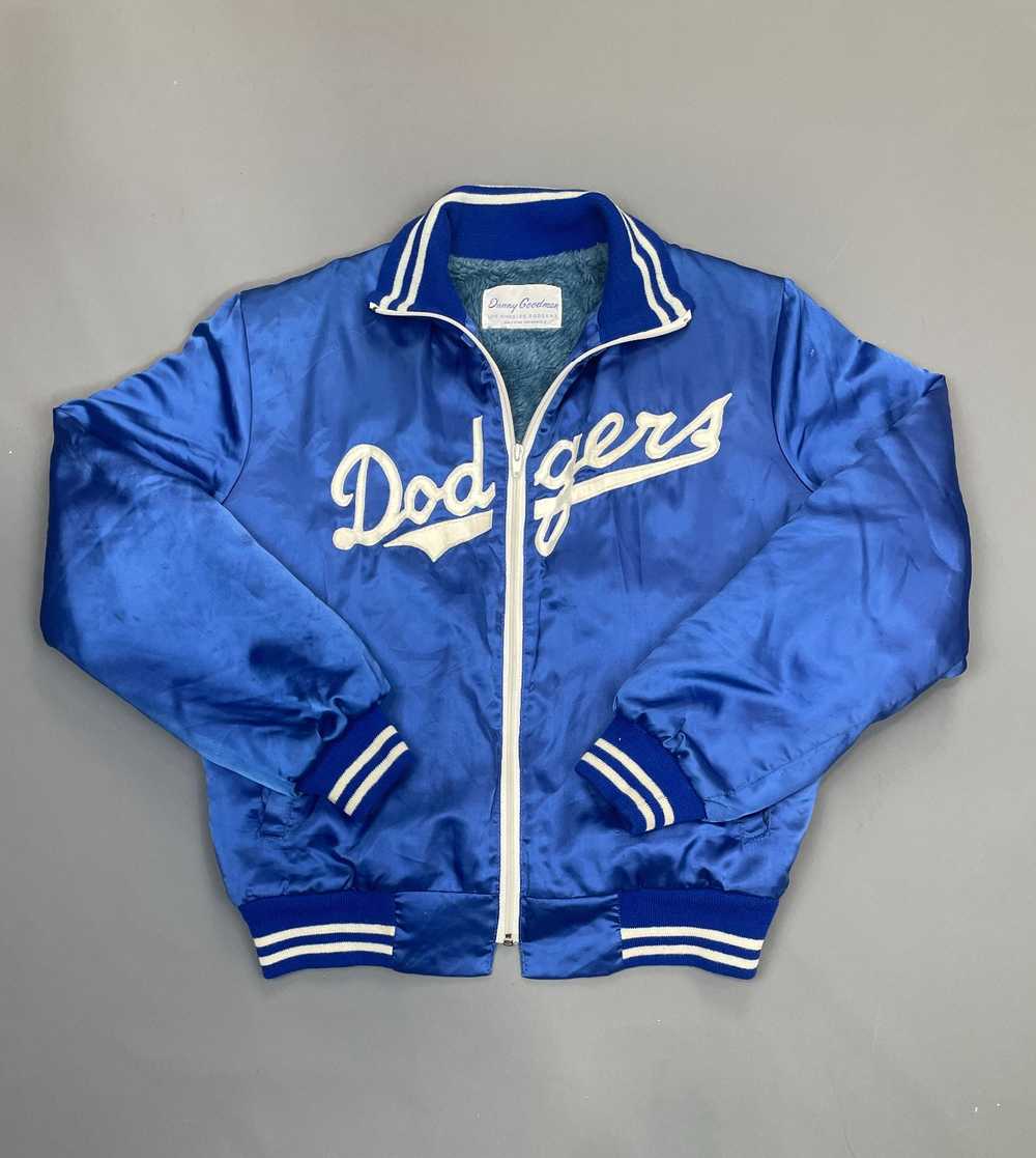 AS-IS MLB LOS ANGELES DODGERS ZIP UP COLLARED BAS… - image 1