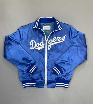 AS-IS MLB LOS ANGELES DODGERS ZIP UP COLLARED BAS… - image 1