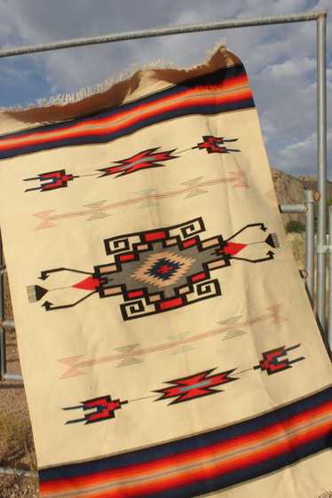 MId-Century Hand Woven Chimayo Blanket