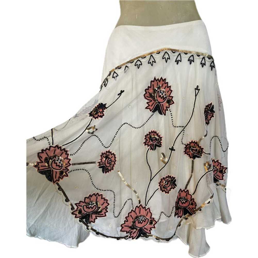 Temperley London Silk mid-length skirt - image 7