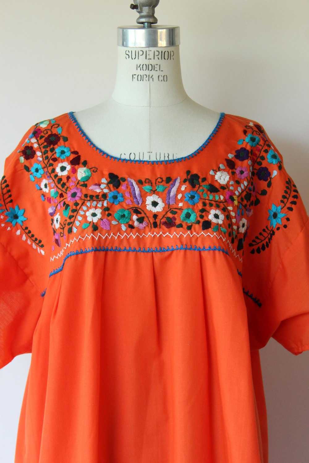 Vintage 1970s 1980s Volup XXL Artisanias Orange M… - image 2