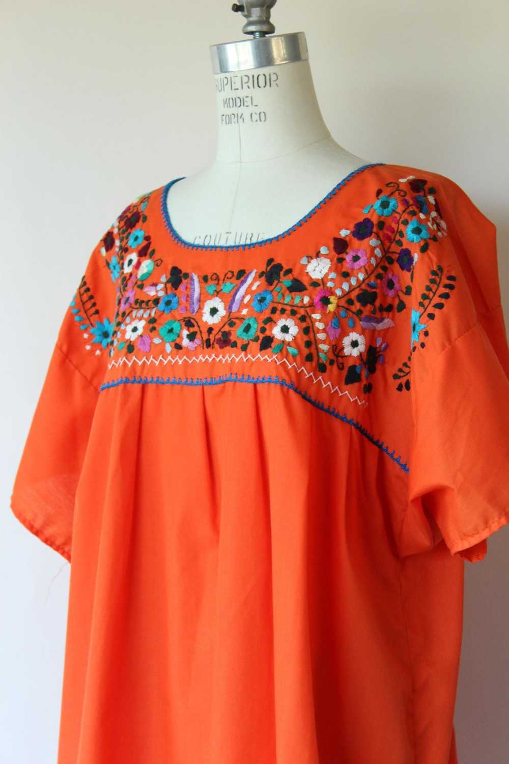 Vintage 1970s 1980s Volup XXL Artisanias Orange M… - image 6