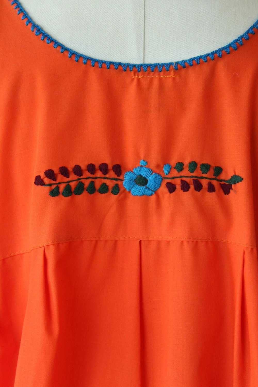 Vintage 1970s 1980s Volup XXL Artisanias Orange M… - image 9