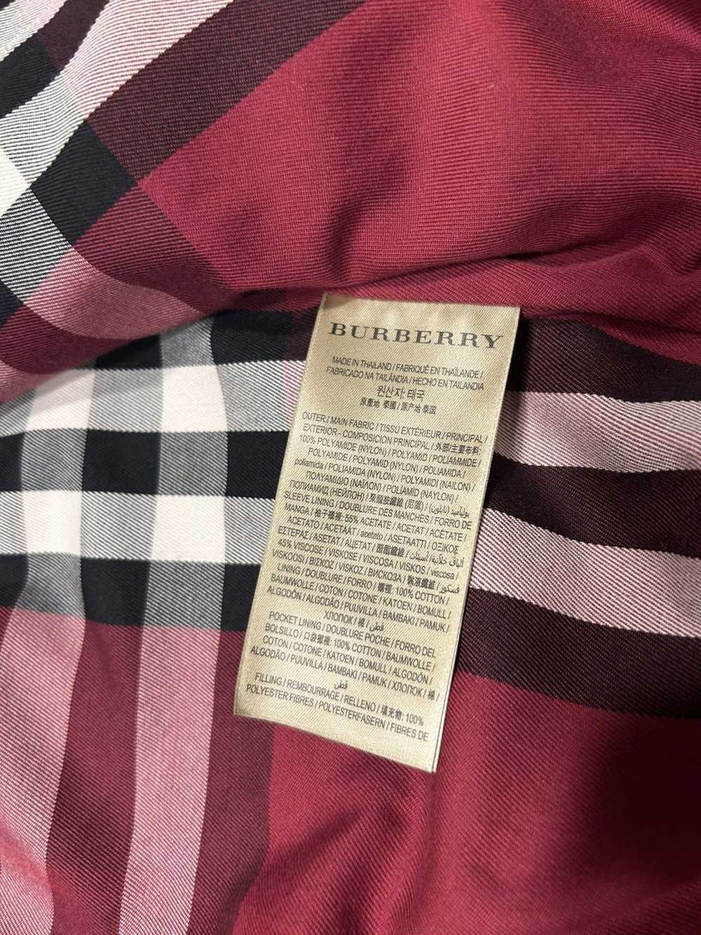 Burberry × Vintage burberry red vintage bomber ja… - image 4