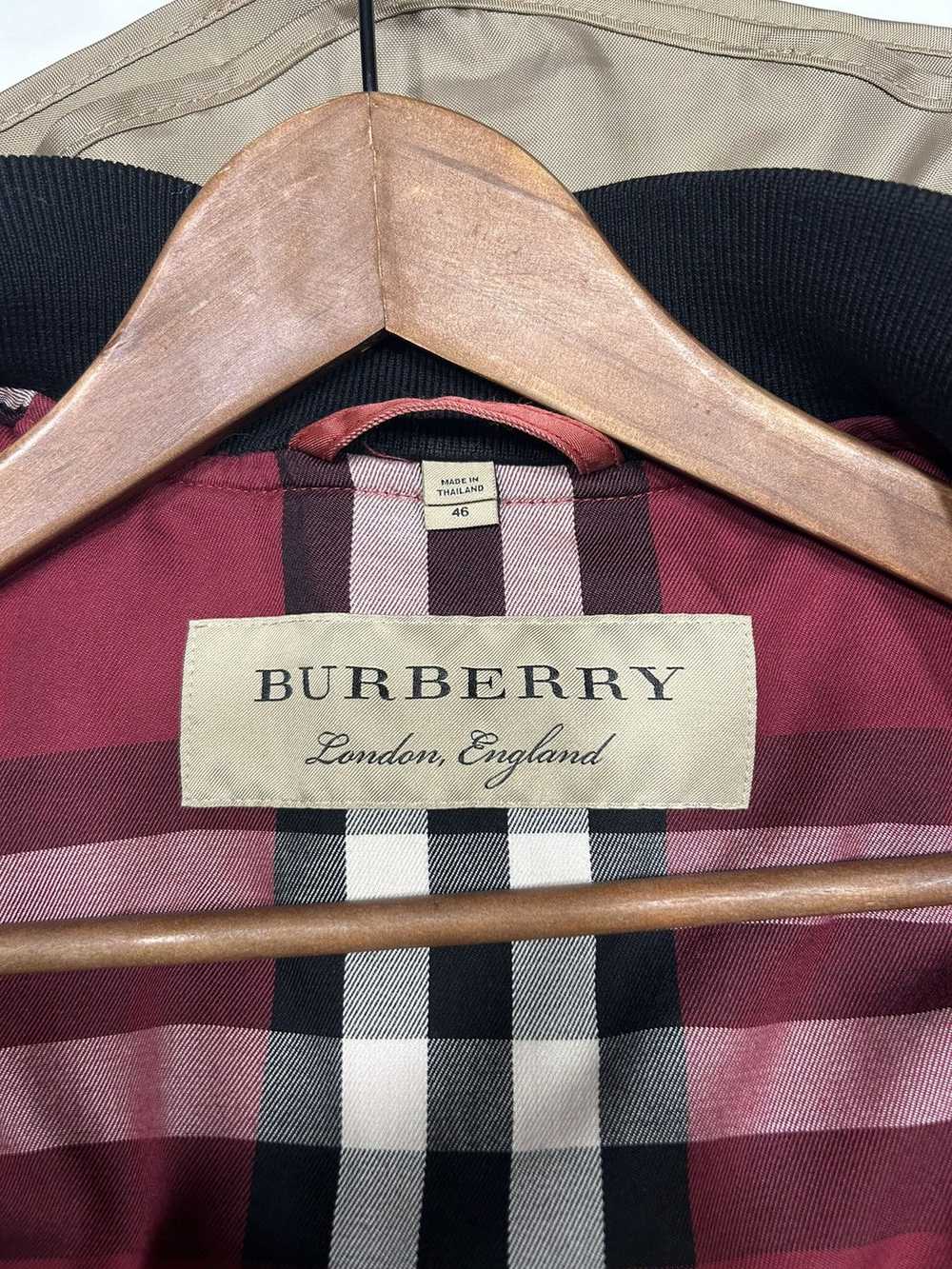 Burberry × Vintage burberry red vintage bomber ja… - image 6