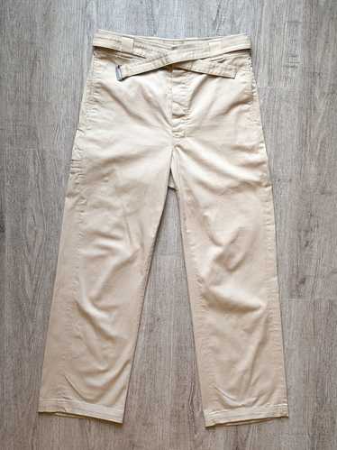 Prada Khaki Belted Trousers