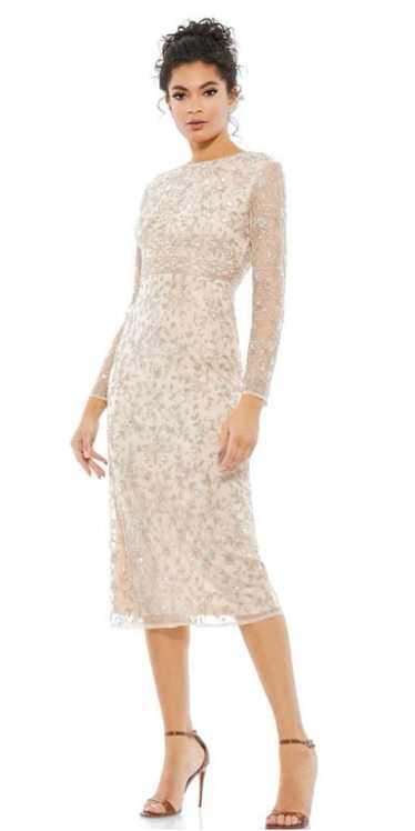 Mac Duggal Women's Mac Duggal Beige Beaded Dress S