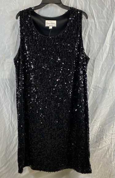 NWT Modern Metallics Avenue Womens Black Sequin Sl