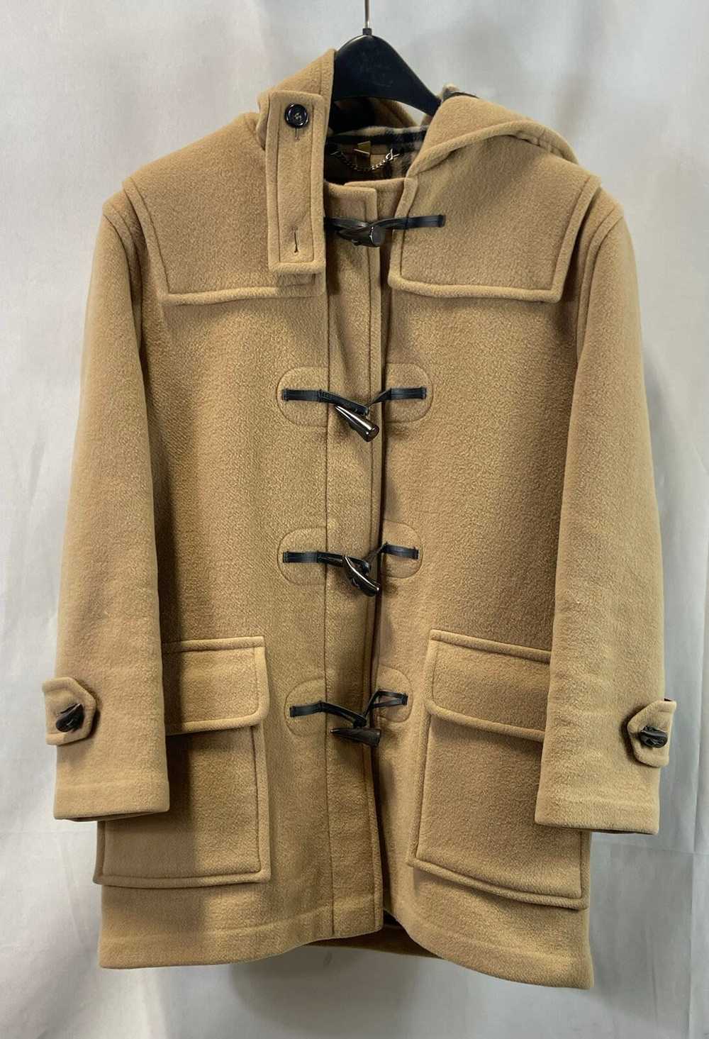 Burberry Beige Wool Duffle Coat - Size 6 - image 1