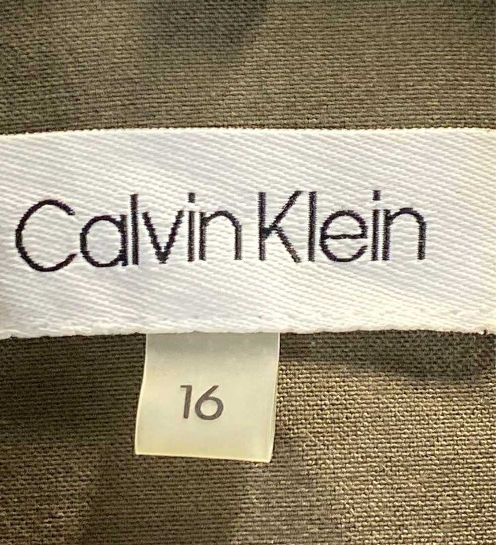 NWT Calvin Klein Womens Army Green Belted Utility… - image 3