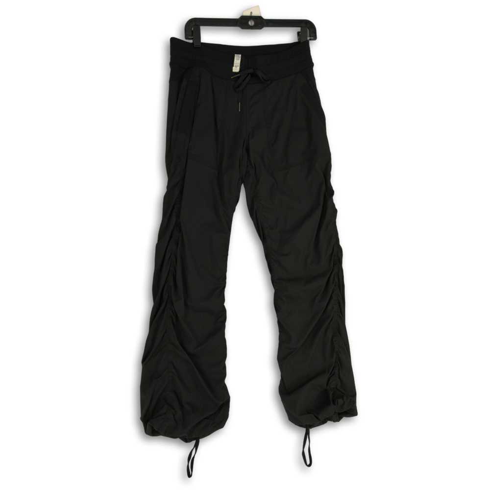 Lululemon Womens Black Pleated Elastic Drawstring… - image 1