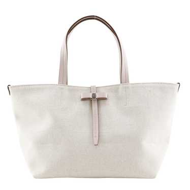 Salvatore Ferragamo Handbag AU-21 B851 canvas Bei… - image 1