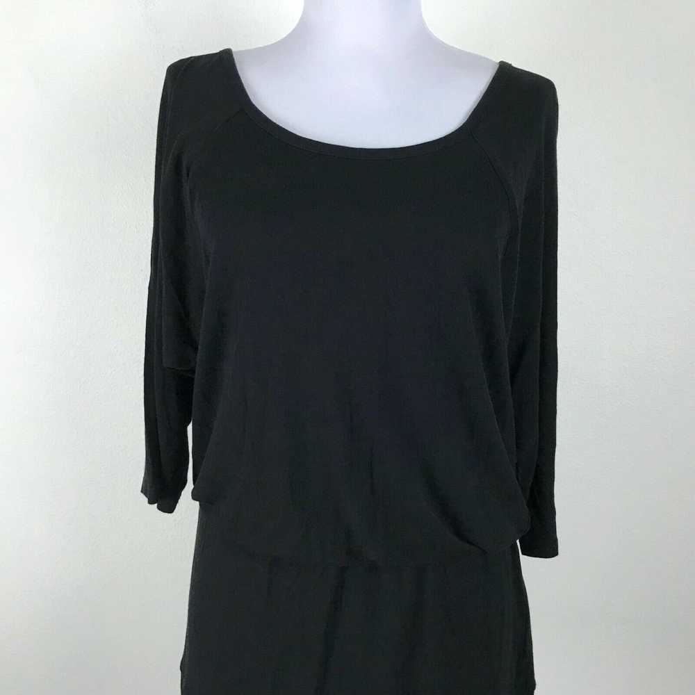 Joie Soft Joie Black Blouse Size S Short Sleeve V… - image 3