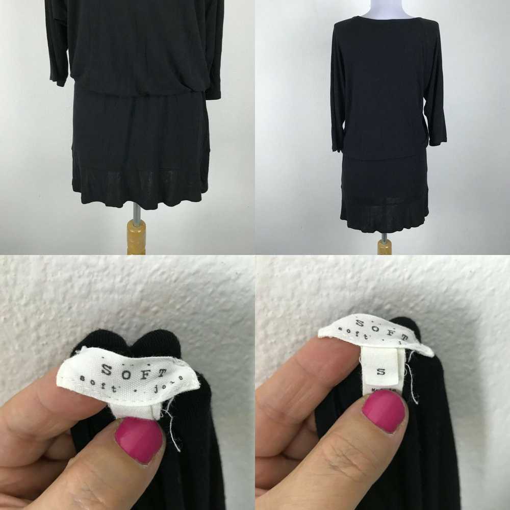 Joie Soft Joie Black Blouse Size S Short Sleeve V… - image 4