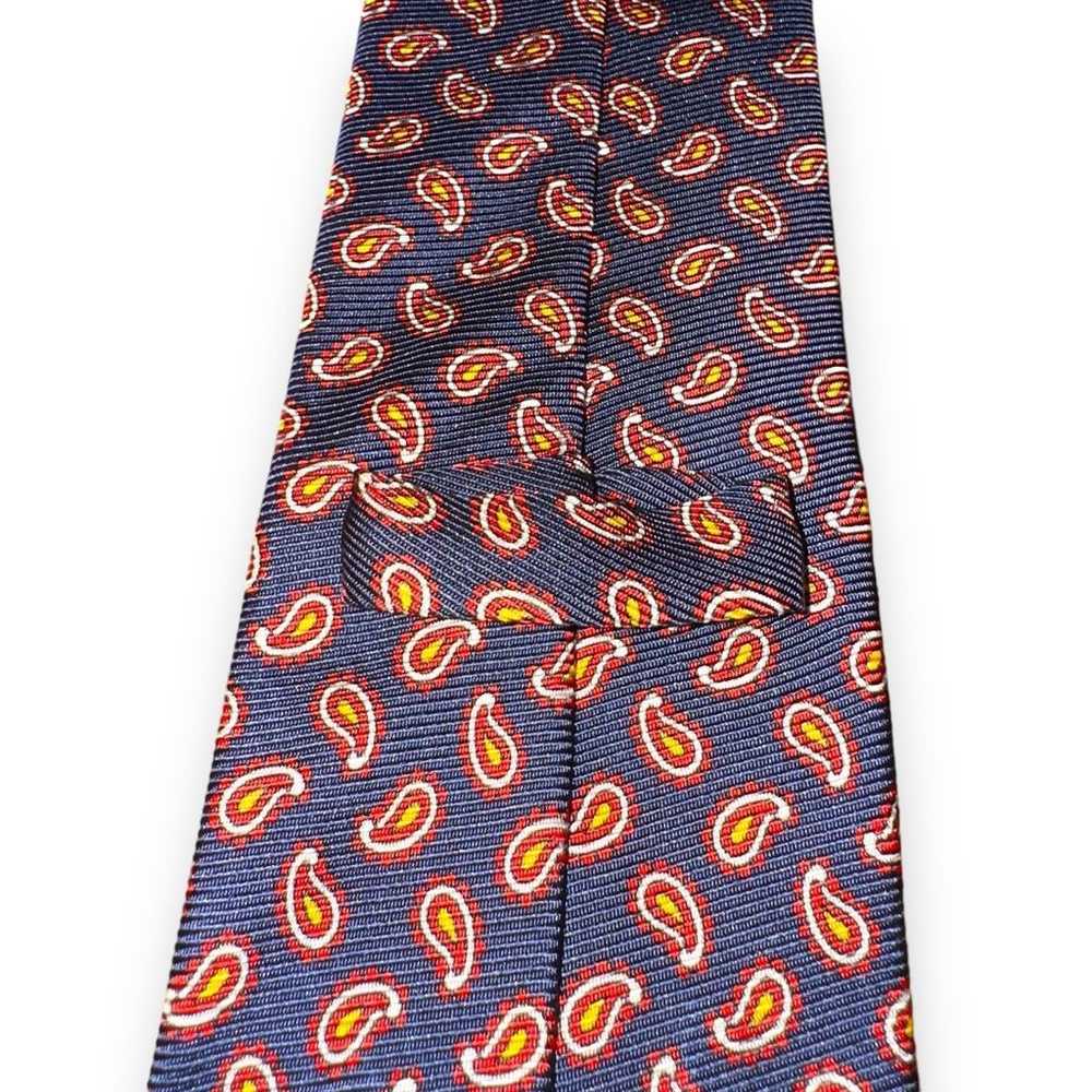 Etro Etro Milano Red & Navy Blue Paisley Made in … - image 4