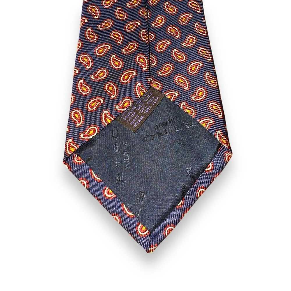 Etro Etro Milano Red & Navy Blue Paisley Made in … - image 5