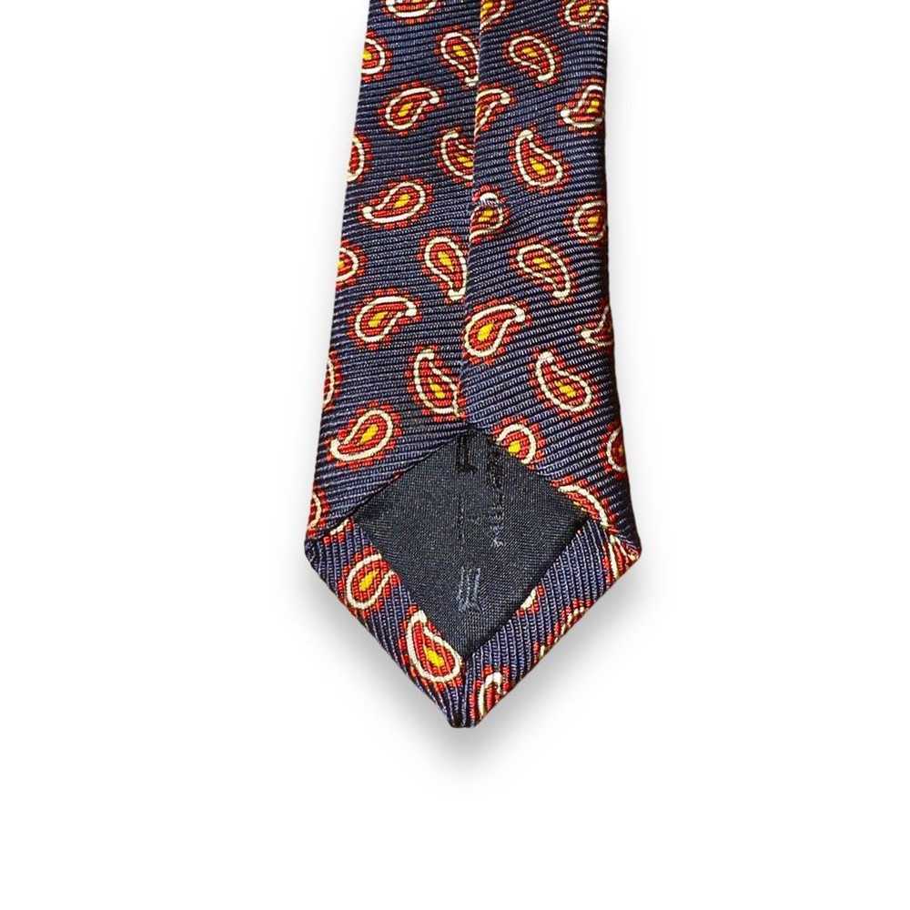 Etro Etro Milano Red & Navy Blue Paisley Made in … - image 7