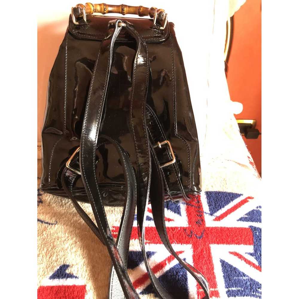 Gucci Bamboo patent leather backpack - image 2