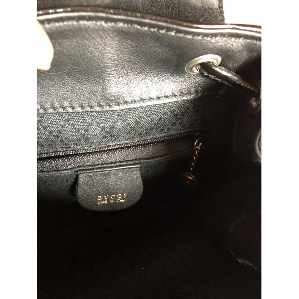 Gucci Bamboo patent leather backpack - image 4