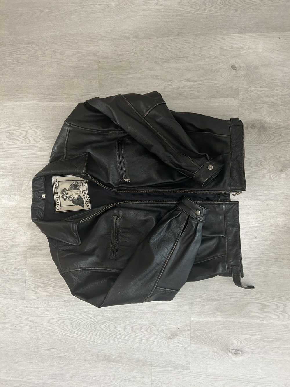 Genuine Leather × Leather Jacket × Vintage VINTAG… - image 2