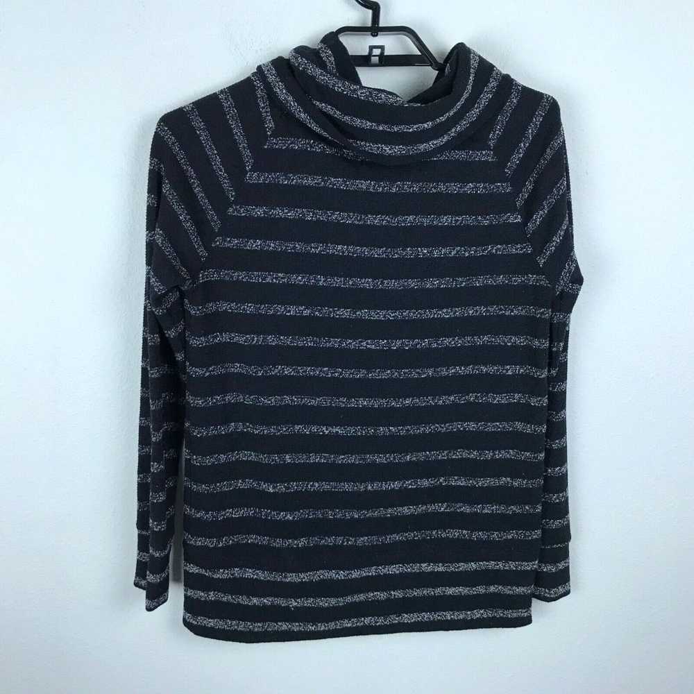 Lou & Grey Lou & Grey Sweater S Black White Strip… - image 4