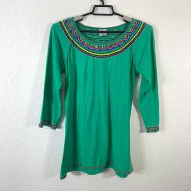 Vintage Sacred Threads Womens Shirt Size S Green … - image 1